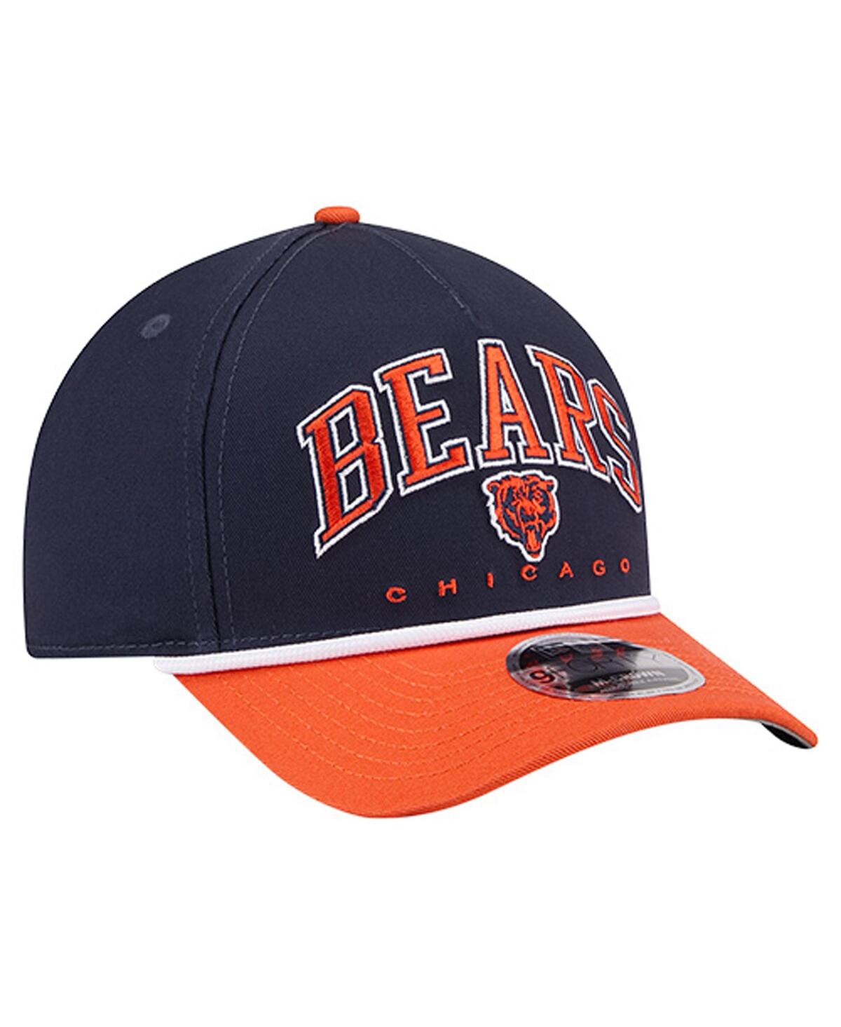 New Era Men'sâ Navy Chicago Bears Bear Arch 9forty A-frame Adjustable Hat In Blue