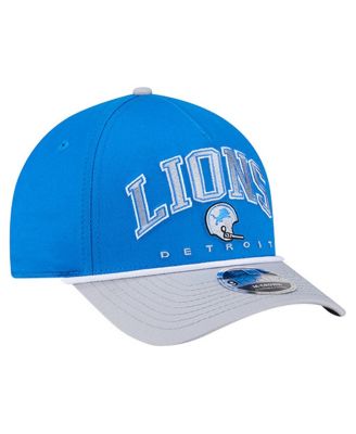 Men's&nbsp;Blue Detroit Lions Throwback Arch 9FORTY A-Frame Adjustable Hat