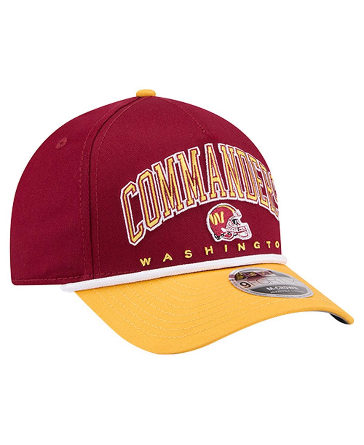 New Era Men'sâ Burgundy Washington Commanders Arch 9forty A-frame Adjustable Hat In Burgundy