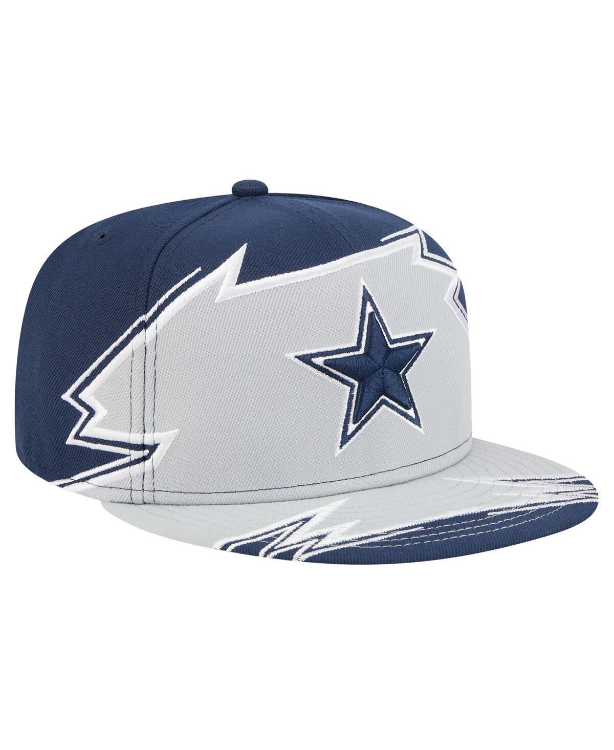 New Era Men'sâ Navy/gray Dallas Cowboys Break 59fifty Fitted Hat In Gray