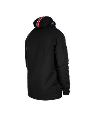 Men's Black Buffalo Bills Functional Fandom Balaclava Helmet Stripe Tri-Blend Hoodie