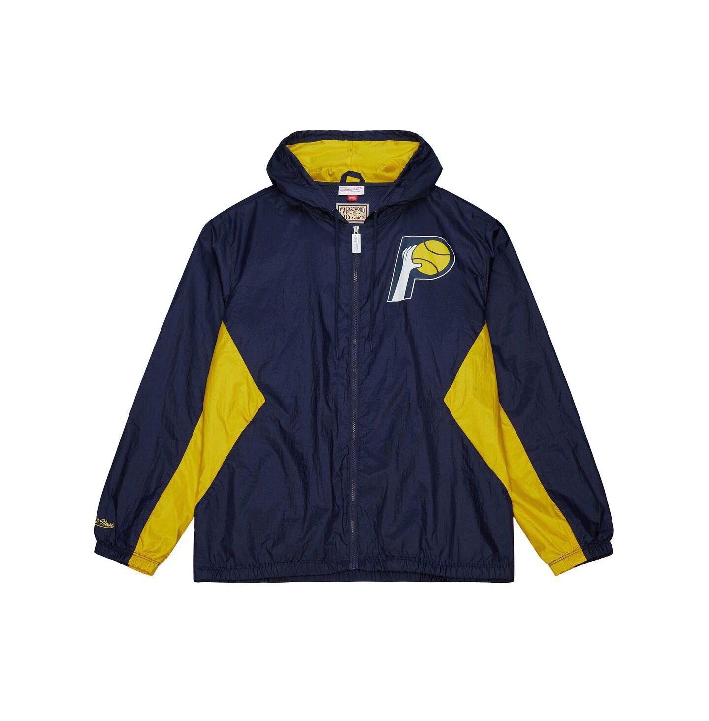 Мужская куртка Mitchell & Ness Navy Indiana Pacers Playmaker Full-Zip Windbreaker — фото 3