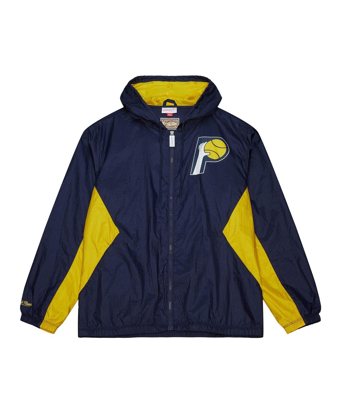 Mitchell & Ness Men's Navy Indiana Pacers Playmaker Full-zip Windbreaker Jacket In Blue