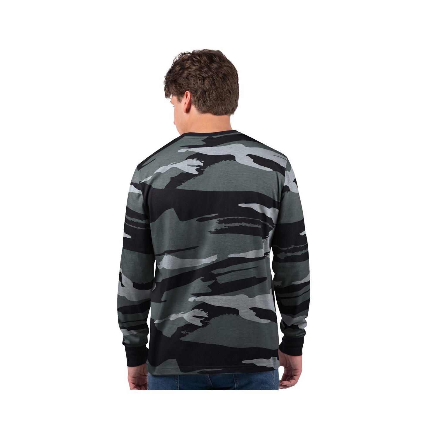 Мужская футболка Starter Gray Las Vegas Raiders Thursday Night Gridiron Long Sleeve — фото 2