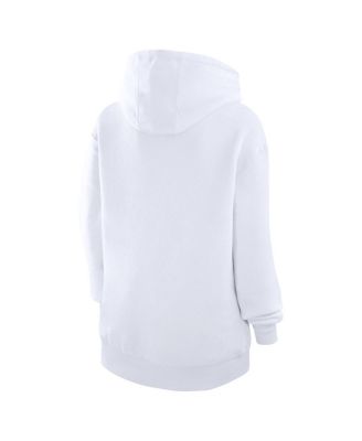 Women's White New York Yankees City Graphic Pullover Hoodie
