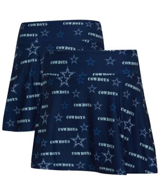 Concepts Sport - Women's Navy Dallas Cowboys Mosaic Allover Print Skort