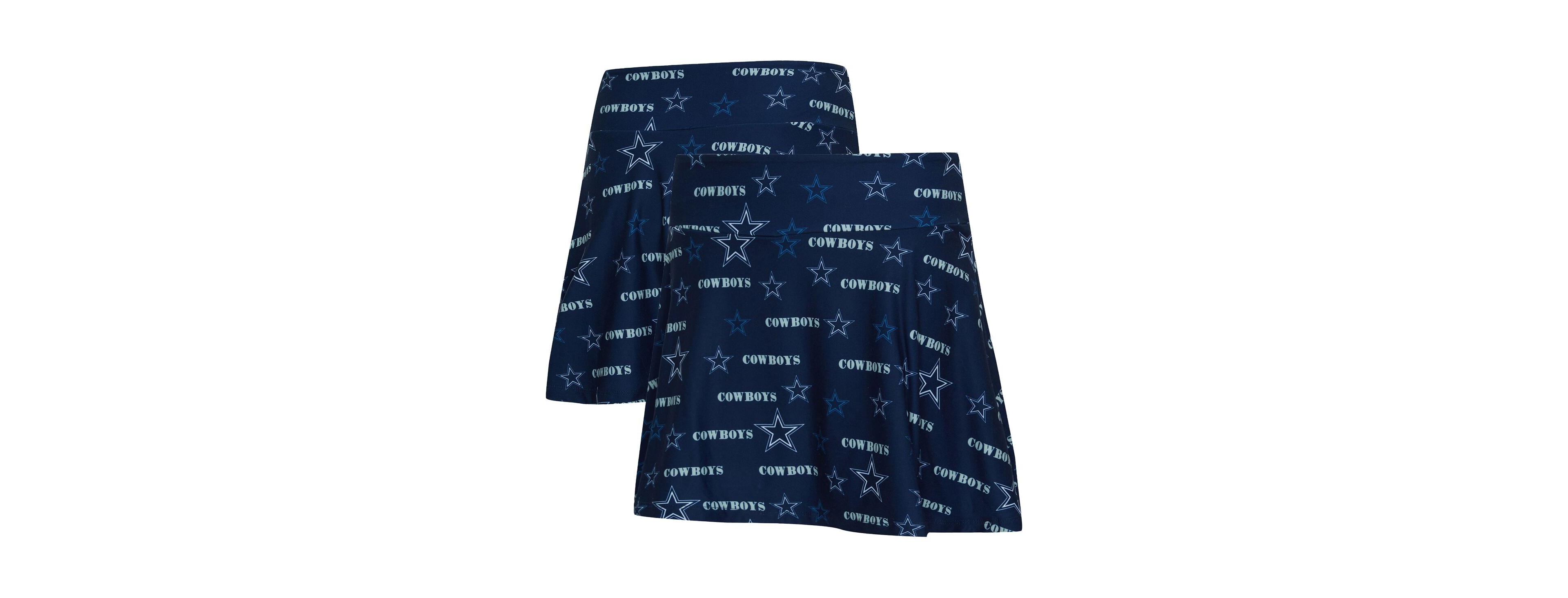 Concepts Sport Women's Navy Dallas Cowboys Mosaic Allover Print Skort