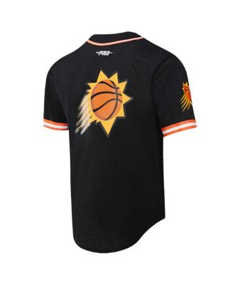 Men's Devin Booker Black Phoenix Suns Capsule Player Baseball Button-Up Shirt