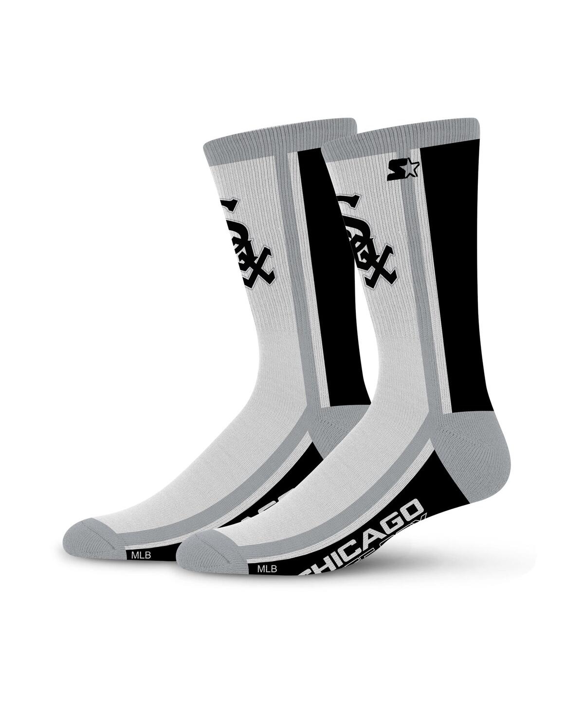 Starter Men's And Women's Chicago White Sox Shout Crew Socks In Gray