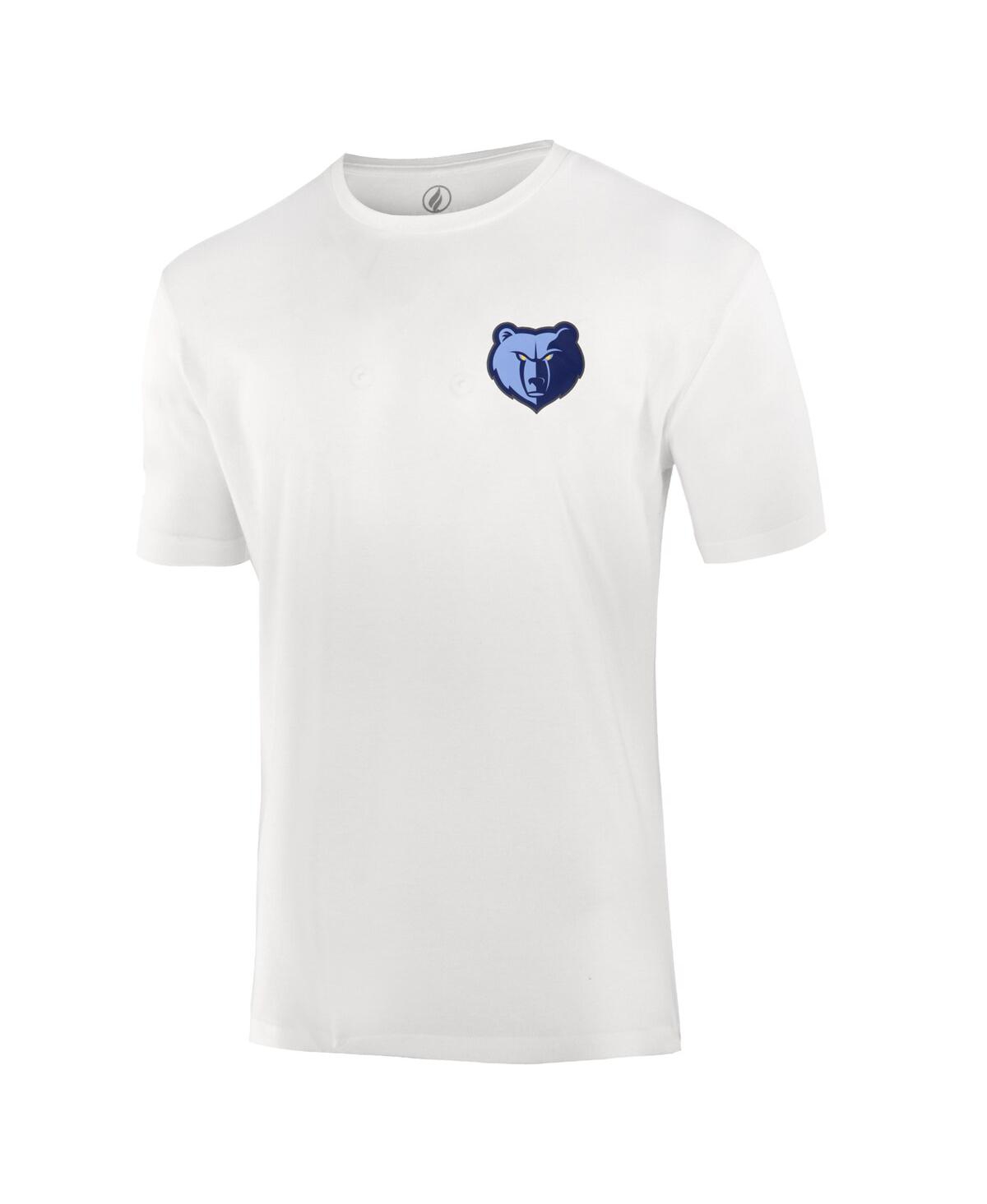 Fisll Men's And Women'sâ White Memphis Grizzlies Burst Logo T-shirt In White