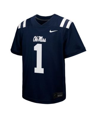 Big Boys and Girls 1 Navy Ole Miss Rebels Untouchable Replica Game Jersey