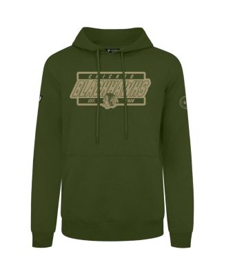 LevelWear - Men's&nbsp;Olive Chicago Blackhawks Podium Pullover Hoodie