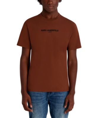 KARL LAGERFELD PARIS - Men's Core Short Sleeve Crewneck Logo T-Shirt