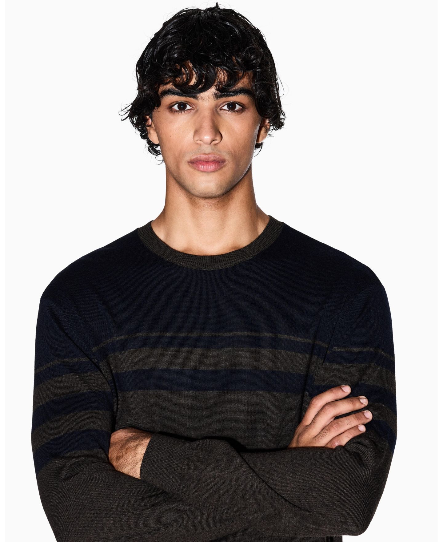 Мужской свитер A|X Armani Exchange Long Sleeve Wool Blend Color Block — фото 4