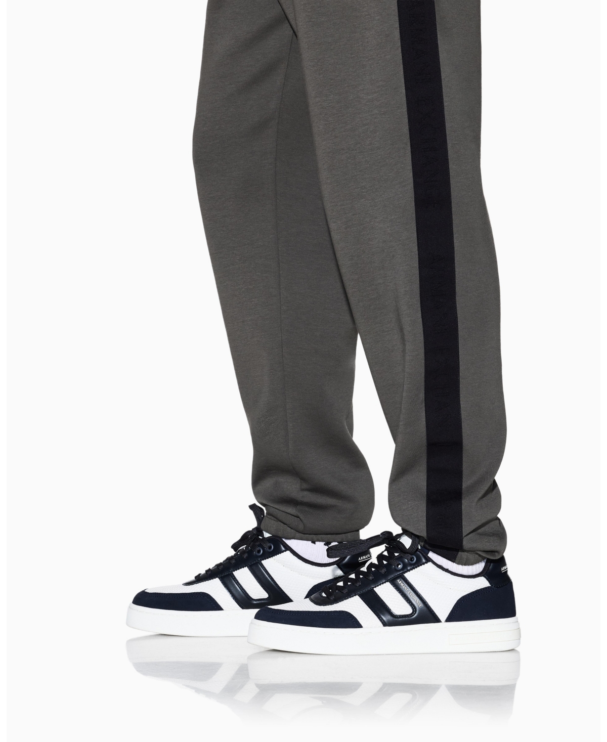 A|X Armani Exchange Men's Grosgrain Logo Fleece Pants