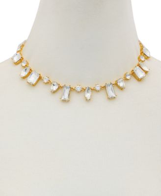 Epoxy Glass and silver Stone Silver-Tone Statement Necklaces