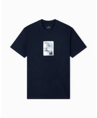 Men's Heavy Jersey Center Chest Grid Box T-Shirt