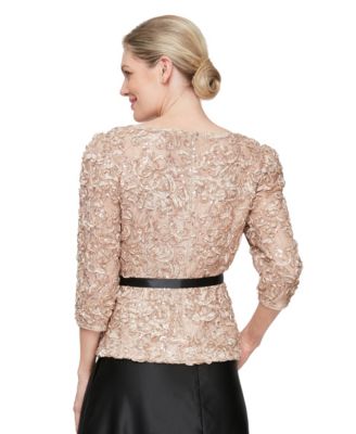 Women's 3/4 Sleeve Soutache Blouse