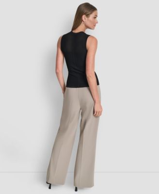 Women's Sleeveless Crewneck Sweater