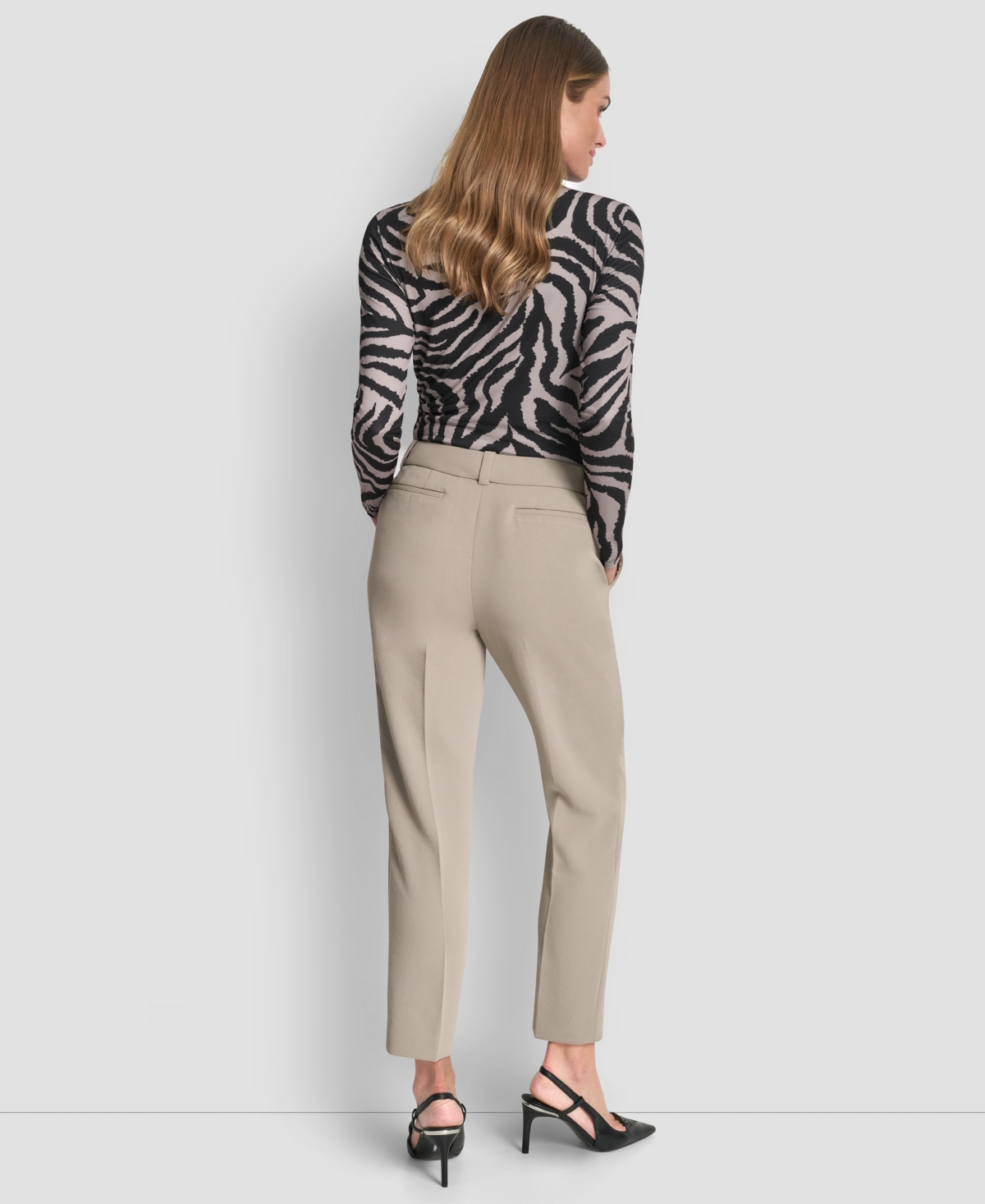 Dkny Women's Essex Ankle Leg Mid Rise Pants In Multi