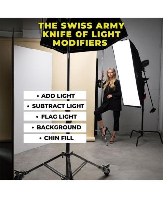 Foldable V-Flat 2.0, Black/White, 2-Pack