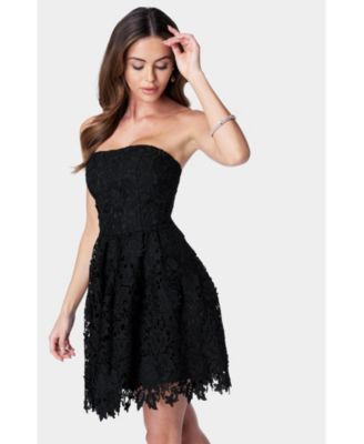 Women's Straples Lace Cupcake Dress
