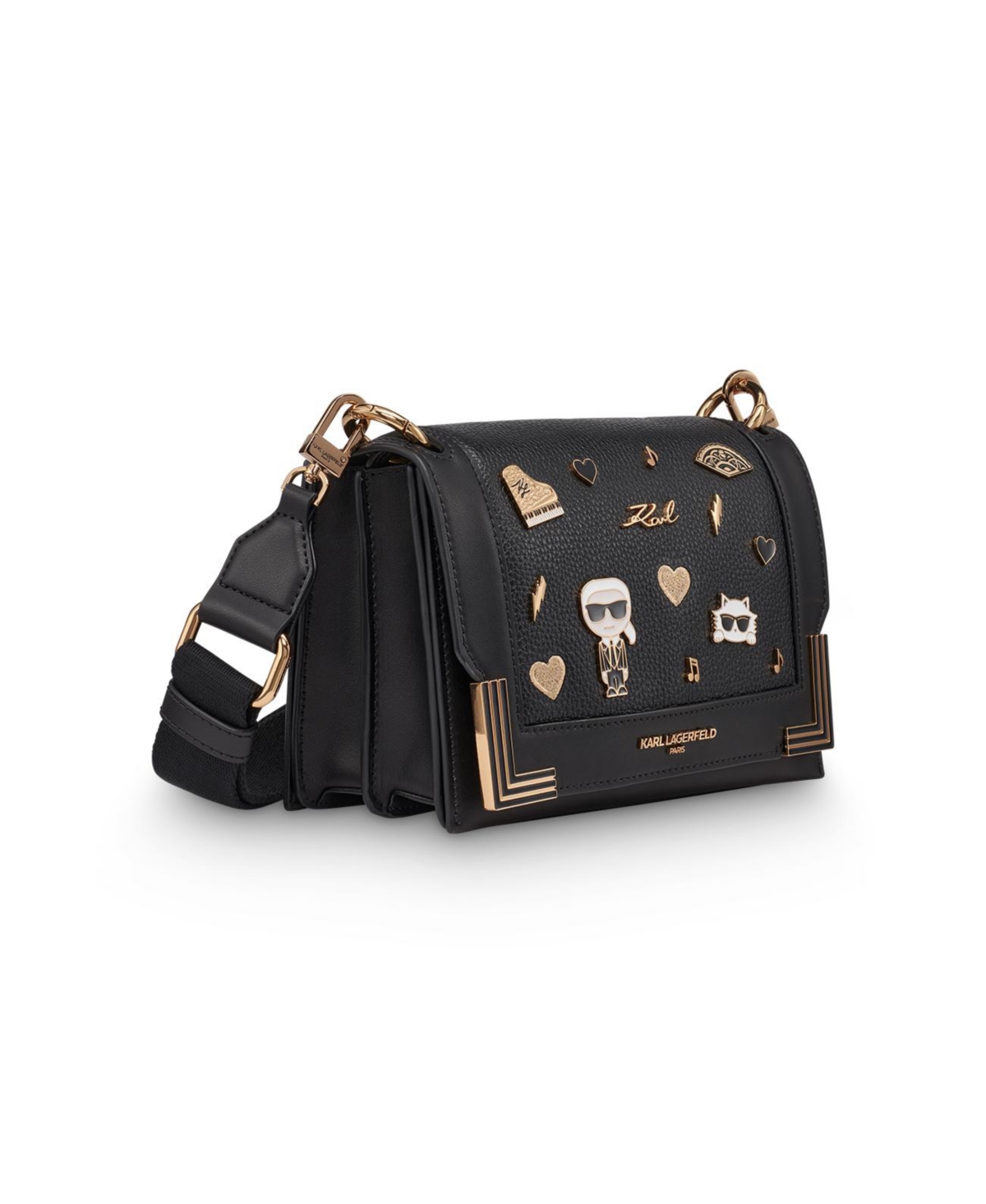 Karl Lagerfeld Camille Crossbody Bag In Black