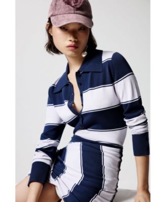 Women's Striped polo dress