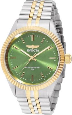 Men's 49315 Specialty Quartz 3 Hand Green Dial Watch