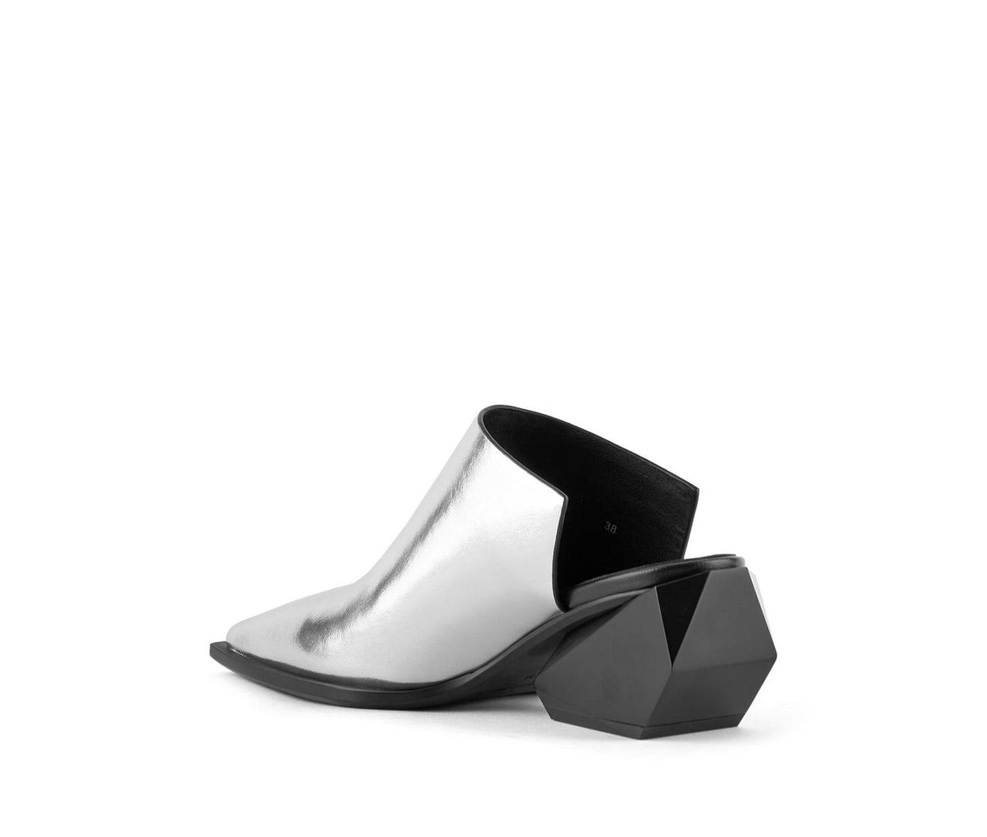 Женские сабо United Nude Ricky Mule Mid, цвет: Серебряный — фото 6