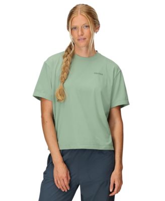Women's Air Exchange UPF 50 Crew Short-Sleeve Ribbed Collar T-Shirts