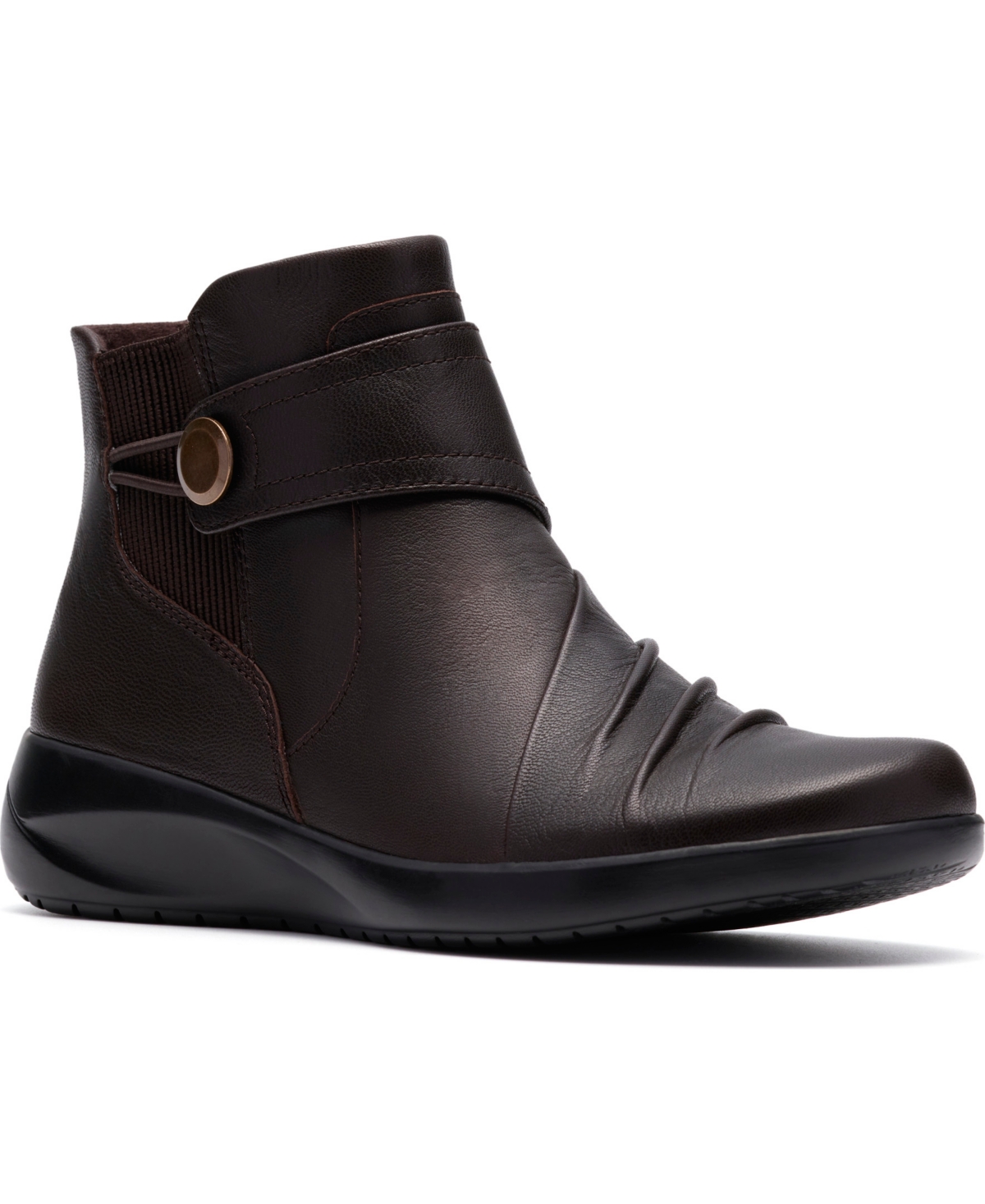 Clarks Women's Kaetlyn Sara Wedge Ankle Boots In Brown