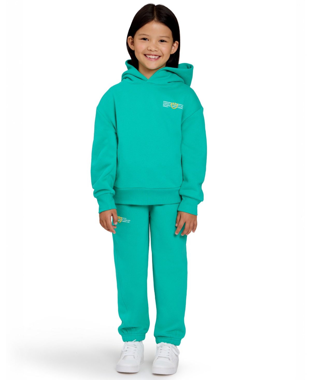 Color Lab Unisex 2t-6x Pull-on Printed Long Sleeve Hoodie In Green