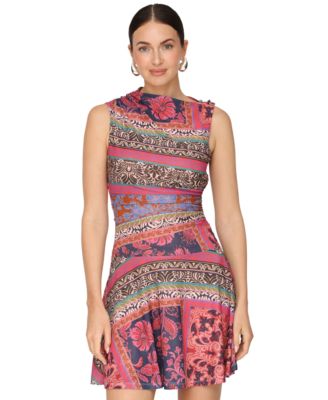 Women's Sleeveless Asymmetrical Mini Dress