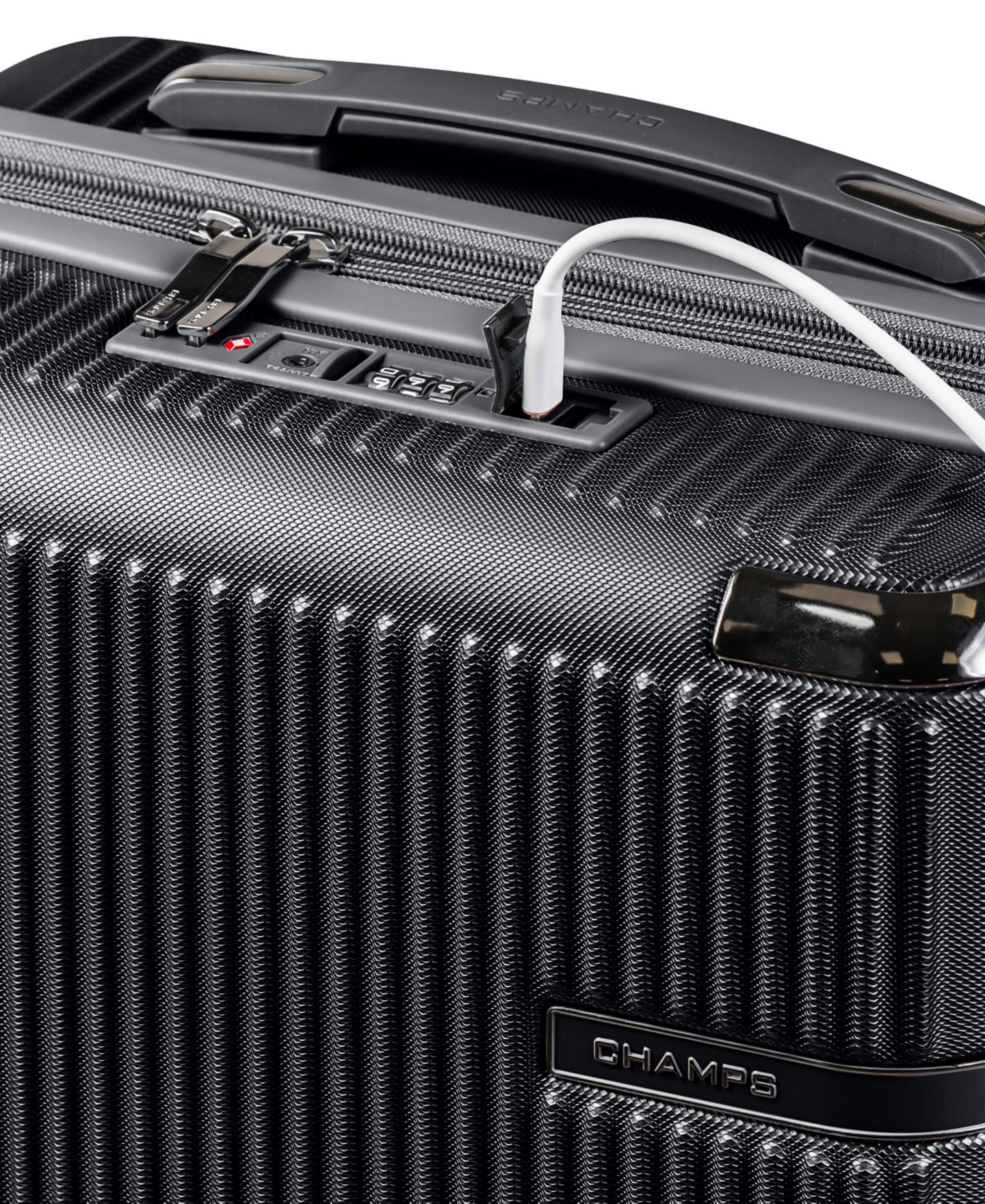 Чемоданы CHAMPS Legacy Collection 3-Pc. Hardside Luggage Set, цвет: Чёрный — фото 7