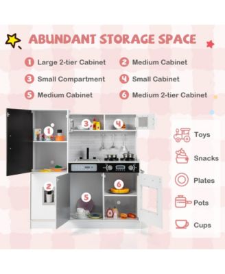 Pretend Play Kitchen with Utensils for Kids Aged 3+