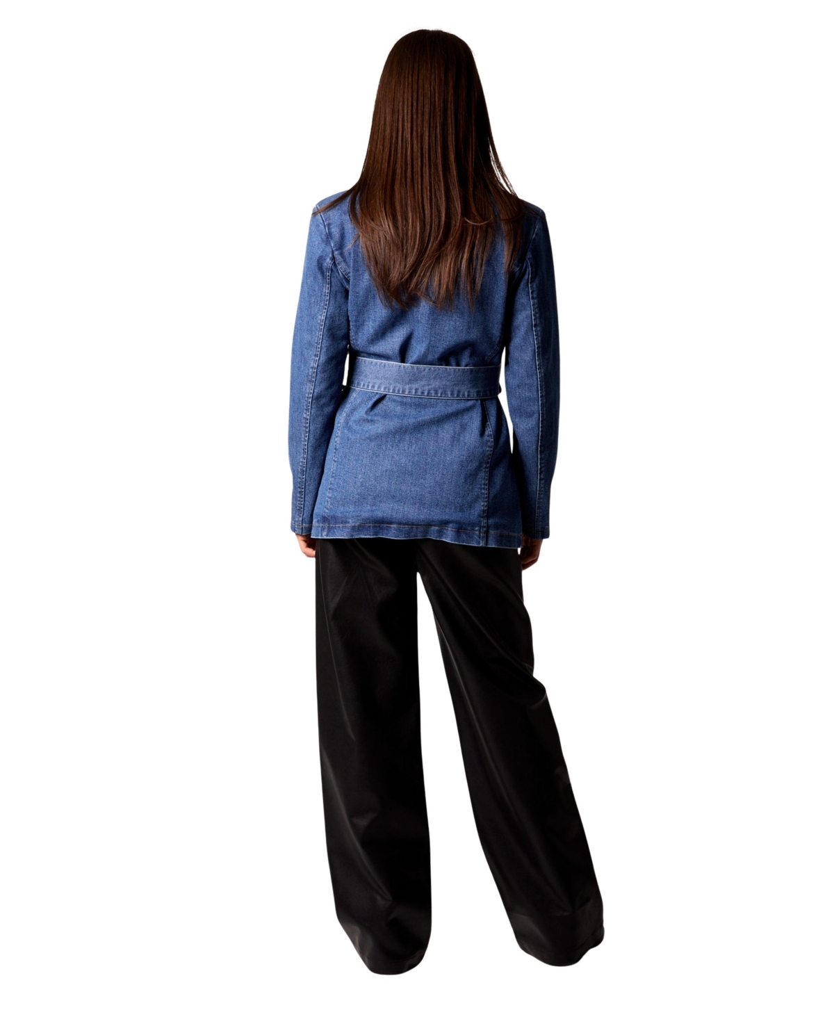 Blue Revival Women's Gracie Double Breasted Trench Coat with Removable Hoodie Insert