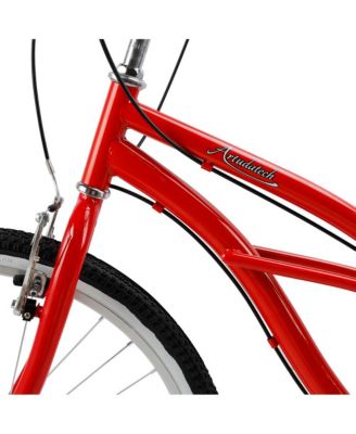 26-Inch Beach Cruiser Bike for Adults with Shimano 7-Speed, High-Carbon Steel Frame for Leisure Cycling