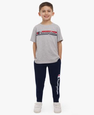 Champion - Boys 4T-7 2-Piece T-Shirt and Jogger Pants Set