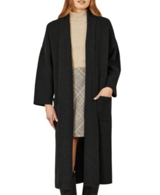 Women's Knitted Maxi Cardigan With Pockets