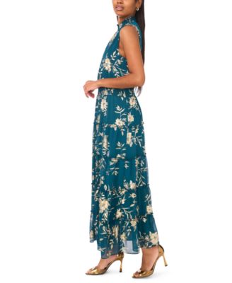 Women's Smocked Waist Sleeveless Maxi Dress