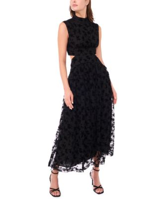 Parker - Women's Mock Neck Cut Out Maxi Dress