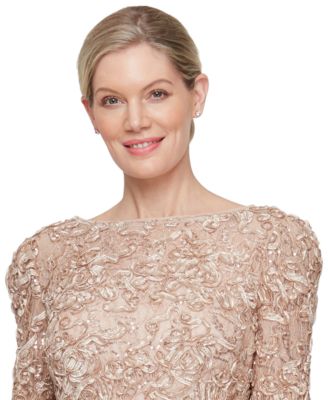 Women's 3/4 Sleeve Soutache Blouse