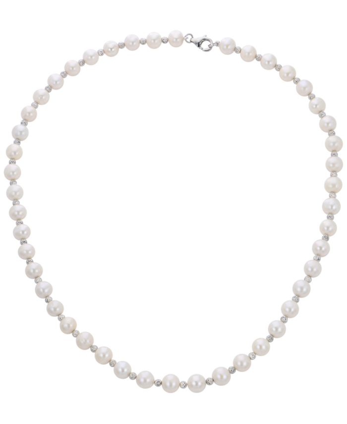 Cultured Freshwater Pearl (7-8mm) with Brilliance Beads Necklace in
