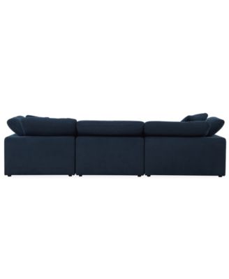 Fog 3-Pc. Fabric Chaise Sectional Sofa Set