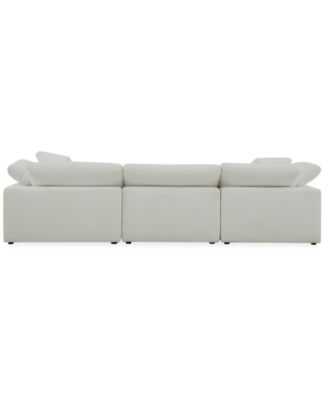 Fog 3-Pc. Fabric Chaise Sectional Sofa Set