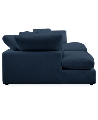 Fog 3-Pc. Fabric Double Chaise Sectional Sofa Set