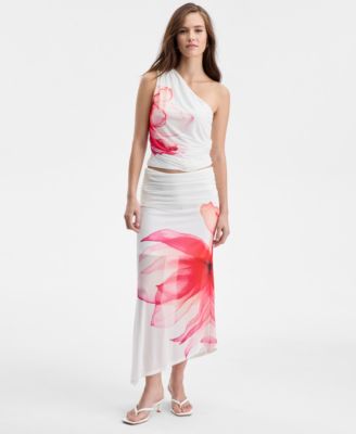 Women's Asymmetrical Ruched Top, Macy's Exclusive