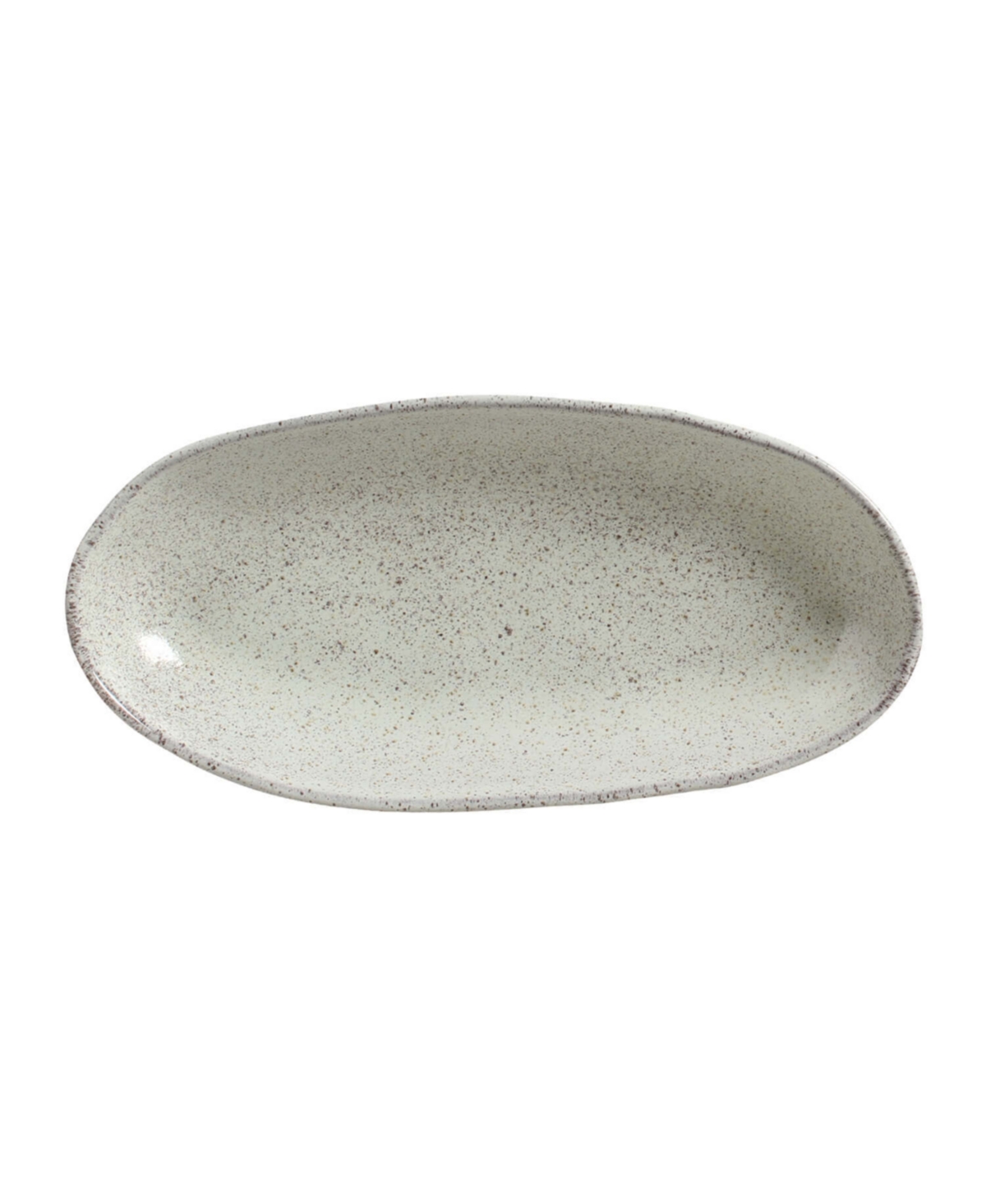 Porto Brasil Stoneware Large Deep Oval Platters, Set Of 4 In Gray