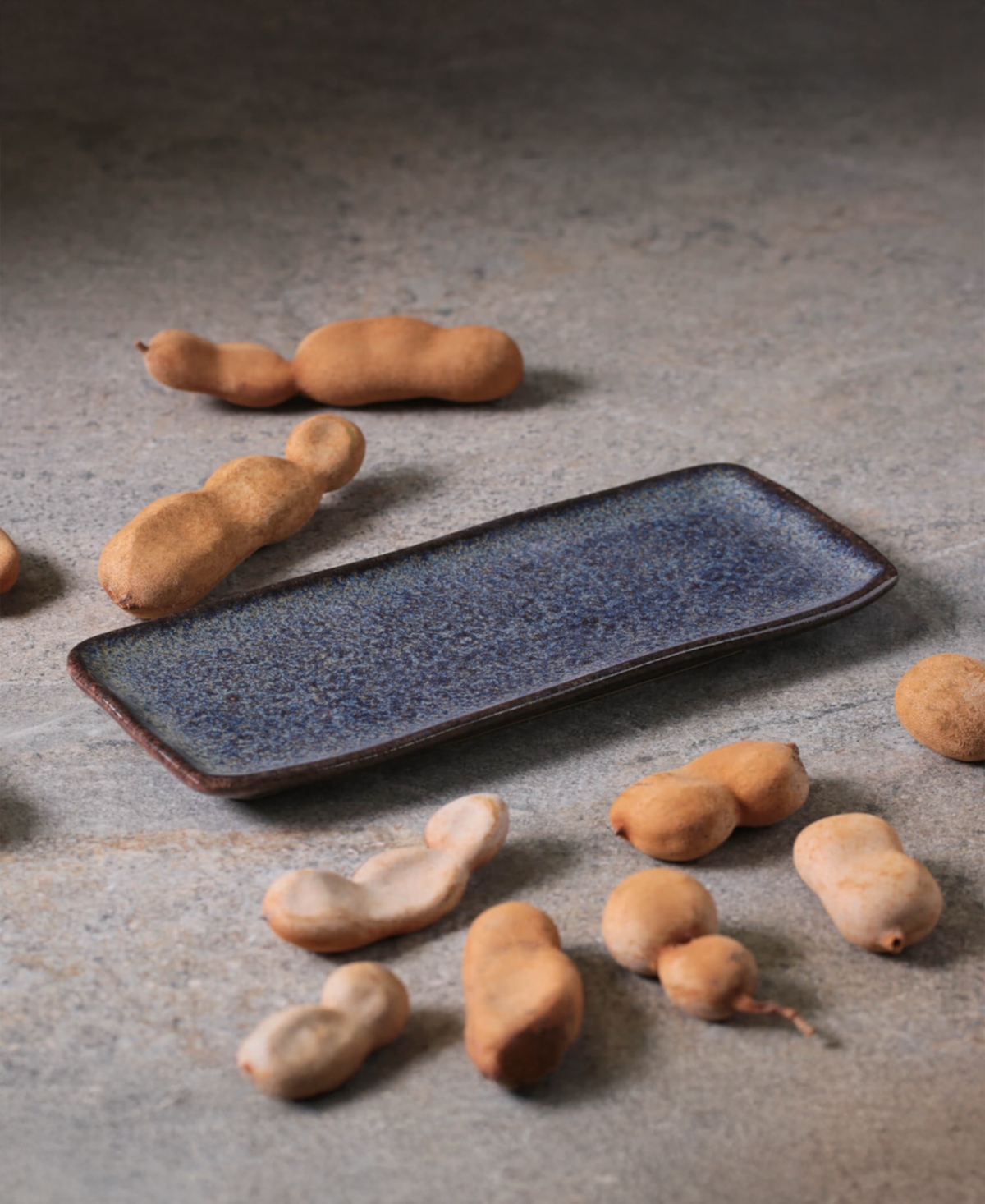 Porto Brasil 8.6" Stoneware Rectangular Platters, Set Of 4 In Brown